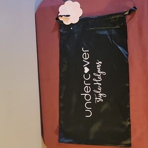 Black Satin Undercover Style Helpers Tie Bag